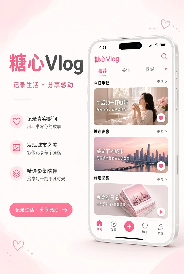 糖心Vlog移动端服务界面
